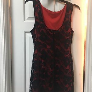 Bebe Black and red dress